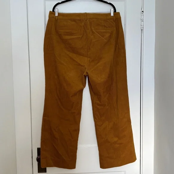 J. Crew Mustard Wide Leg Corduroy Pants - Picture 3 of 5